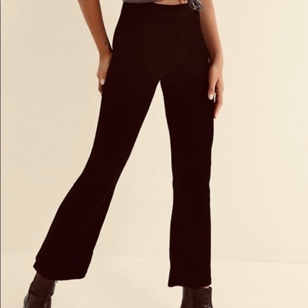 Urban outfitters seamed flare kick velvet pant